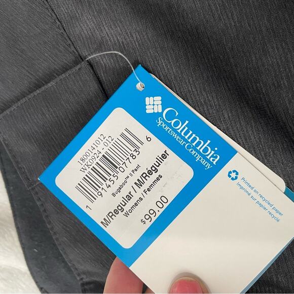 Columbia Bugaboo Pants Omni tech waterproof breathable gray size medium NWT and - Picture 10 of 13